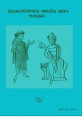 Quaestiones medii aevi novae Volume 1
