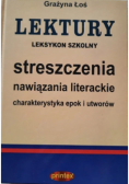 Lektury leksykon szkolny Streszczenia nawiązania literackie