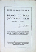 Drogi dojścia jogów indyjskich 1923 r.