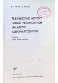 Przybliżone metody badań nieliniowych układów automatycznych