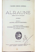 Alraune dzieje istoty żyjącej, 1917 r.