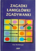 Zagadki łamigłówki zgadywanki