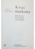 Kwas siarkowy Poradnik inżyniera i technika