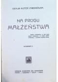 Na progu małżeństwa, ok.1918 r.