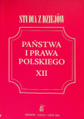 Studia z dziejów państwa i prawa polskiego XII 12 / 09