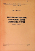 Badania hydrogeologiczne i poszukiwanie źródeł zaopatrzenia w wodę