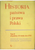 Historia państwa i prawa Polski Tom II