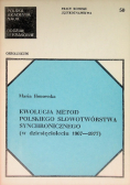 Ewolucja metod polskiego słowotwórstwa synchronicznego