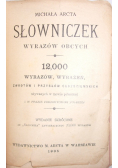 Słowniczek wyrazów obcych, 1905 r.