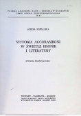 Vittoria Accoramboni w świetle kronik i literatury