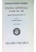 Wojna szwecka w roku 1655 i 1656 1913 r.
