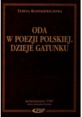 Oda w poezji polskiej. Dzieje gatunku