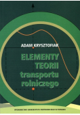 Elementy Teorii transportu rolniczego