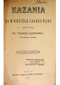 Kazania na niedziele całego roku 1900r r.