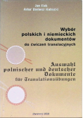 Wybór polskich i niemieckich  dokumentów