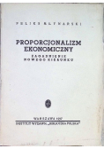 Proporcjonalizm ekonomiczny. Zagadnienie nowego kierunku 1937 r.