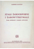 Stale żaroodporne i żarowytrzymałe