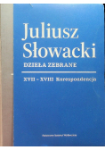Słowacki Dzieła zebrane Tom  XVII i XVIII Korespondencja