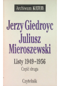 Giedroyc Mieroszewski Listy 1949 - 1956 Część 2