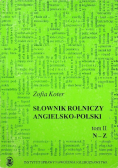Słownik rolniczy angielsko polski tom II  N do Z