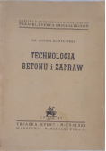 Technologia betonu i zapraw, 1949 r.