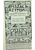 Mszał Rzymski z dodaniem nabożeństw nieszpornych 1949 r.