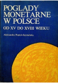 Poglądy monetarne w Polsce od XV do XVIII wieku