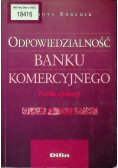 Odpowiedzialność banku komercyjnego