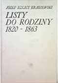 Listy do rodziny 1820 - 1863