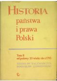 Historia Państwa i Prawa Polski Tom 2