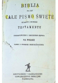 Biblia to jest całe Pismo Święte Starego i Nowego Testamentu