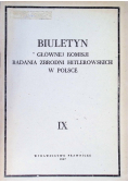 Biuletyn głównej komisji badania zbrodni niemieckich w Polsce Tom IX