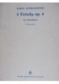 4 Etiudy op. 4 ma fortepian. Nuty