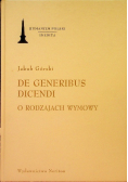 De generibus dicendi O rodzajach wymowy