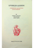 Liturgia Godzin tom IV Okres zwykły tygodnie XVIII XXXIV