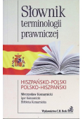 Słownik terminologii prawniczej hiszpańsko polski polsko hiszpański