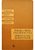 Polska Myśl Filozoficzna Oświecenie Romantyzm