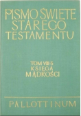 Pismo Święte Starego Testamentu Tom VIII 3 Księga mądrości