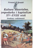 Kultura materialna gospodarka i kapitalizm XV - XVIII wieku Struktury codzienności