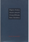 Zbigniew Herbert wieczór poetycki 25 maja 1998 roku