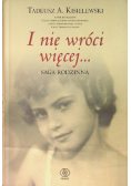 I nie wróci więcej Saga rodzinna