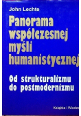 Panorama współczesnej myśli humanistycznej