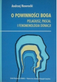 O powinności Boga Pelagiusz Pascal i fenomenologia donacji