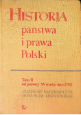 Historia państwa i prawa Polski Tom II