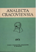 Analecta cracoviensia
