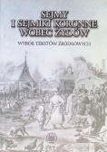 Sejmy i sejmiki koronne wobec Żydów