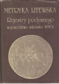 Metryka litewska Rejestry podymnego województwo wileńskie 1690 r