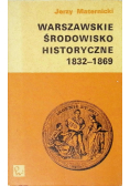 Warszawskie środowisko historyczne 1832 - 1869