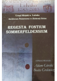 Regesta fontium sommerfeldensium