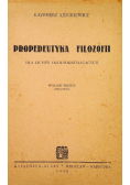 Propedeutyka filozofii 1948 r.